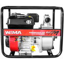 Motopompa apa curata Weima WMQGZ50-30 2" motor 6.5 CP 196 cmc 4 timpi benzina debit 32 mc/h refulare 30 m absorbtie 7 m + Furtun refulare tip pompieri 2" fara racorduri