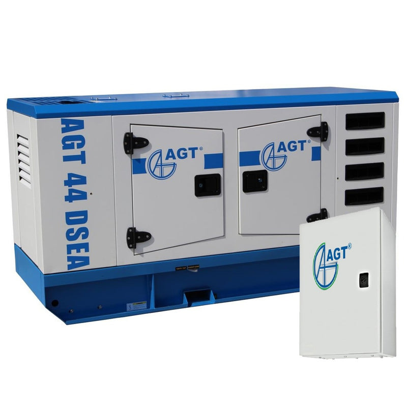 Generator curent cu automatizare AGT 44 DSEA cu preincalzire putere 35.2kW 400 V diesel pornire electrica insonorizat rezervor 70 L cu atomatizare ATS76S/24
