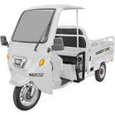 Tricicleta electrica KUBA GL 35000 cu cabina fara permis viteza maxima 25 km/h autonomie 70 km putere 1500W acumulatori 72V/58Ah-Alb