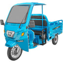Tricicleta electrica KUBA GL 35000 cu cabina fara permis viteza maxima 25 km/h autonomie 70 km putere 1500W acumulatori 72V/58Ah-Alb