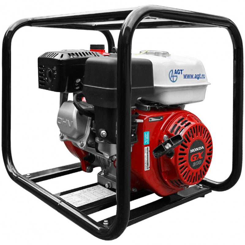 Motopompa de presiune AGT WHP20HKX motor Honda GX200 6.5 CP debit 20 cm/h inaltime refulare 55 m adancime aspiratie 7 m