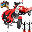 Motocultor Weima cu Diferential WM1100BE-6 Motor 12 CP Diesel 6 viteze Latime lucru 140 cm Pornire electrica remorca 5l ulei