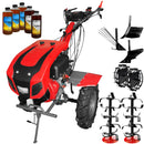 Motocultor Weima cu Diferential WM1100BE-6 Motor 12 CP Diesel 6 viteze Latime lucru 140 cm Pornire electrica roti metal plug arat rarita reglabila plug cartofi 5l ulei