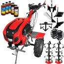 Motocultor Weima cu Diferential WM1100BE-6 Motor 12 CP Diesel 6 viteze Latime lucru 140 cm Pornire electrica roti metal plug arat rarita reglabila plug cartofi cultivator plug reversibil 5l ulei