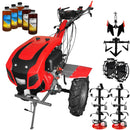Motocultor Weima cu Diferential WM1100BE-6 Motor 12 CP Diesel 6 viteze Latime lucru 140 cm Pornire electrica roti metal cultivator plug reversibil 5l ulei