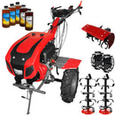 Motocultor Weima cu Diferential WM1100BE-6 Motor 12 CP Diesel 6 viteze Latime lucru 140 cm Pornire electrica roti metal freza tractata 5l ulei