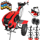 Motocultor Weima cu Diferential WM1100BE-6 Motor 12 CP Diesel 6 viteze Latime lucru 140 cm Pornire electrica roti metal cositoare tambur rotativ 5l ulei