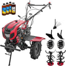 Motocultor cu diferential Weima WM1100C-6 motor 7 CP 6 viteze latime lucru 110 cm freze roti cauciuc reductor usor/greu capota cu far roti metal plug arat rarita reglabila plug cartofi 4l ulei