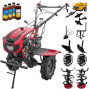Motocultor cu diferential Weima WM1100C-6 motor 7 CP 6 viteze latime lucru 110 cm freze roti cauciuc reductor usor/greu capota cu far roti metal plug arat rarita reglabila plug cartofi cultivator plug reversibil remorca 4l ulei