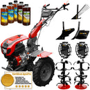 Motocultor Weima WM 1100D-6 motor 9.5 CP 6 viteze latime lucru 80-110 cm freze roti cauciuc 500x12 reductor usor/greu roti metal rarita reglabila plug arat plug cartofi 5l ulei AgroPro