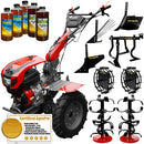 Motocultor Weima WM 1100D-6 motor 9.5 CP 6 viteze latime lucru 80-110 cm freze roti cauciuc 500x12 reductor usor/greu roti metal rarita reglabila plug arat plug cartofi cultivator 5l ulei AgroPro