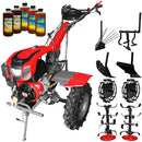 Motocultor Weima cu Diferential WM1100F-6 Motor 16 CP Benzina 6 viteze Latime lucru 110 cm roti metal plug arat rarita reglabila plug cartofi cultivator 5l ulei