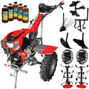 Motocultor Weima cu Diferential WM1100F-6 Motor 16 CP Benzina 6 viteze Latime lucru 110 cm roti metal plug arat rarita reglabila plug cartofi cultivator plug reversibil 5l ulei