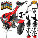 Motocultor Weima cu Diferential WM1100F-6 Motor 16 CP Benzina 6 viteze Latime lucru 110 cm roti metal cultivator plug reversibil remorca 5l ulei