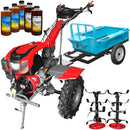 Motocultor Weima cu Diferential WM1100F-6 Motor 16 CP Benzina 6 viteze Latime lucru 110 cm remorca 5l ulei