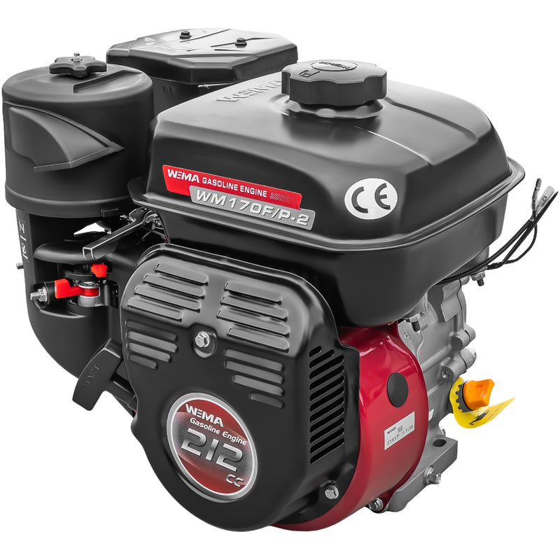 Motor Weima WM170F/P-2 cu caneluri 7CP benzina 212cc 3.6L diametru ax 25mm