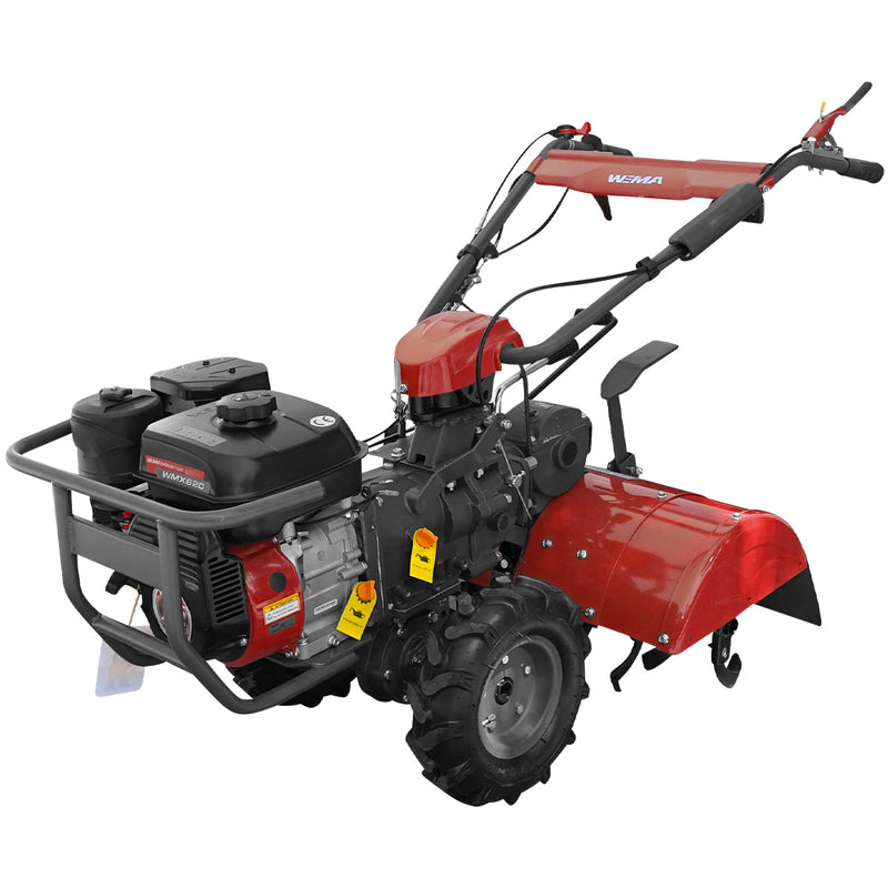 Motocultor Weima WMX 620 motor 7 CP latime lucru 62 cm freza tractata roti cauciuc roti metal