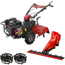Motocultor Weima WMX 620 motor 7 CP latime lucru 62 cm freza tractata roti cauciuc roti metal ansamblu cosire cu lama 90 cm