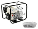 Motopompa apa murdara AGT WPT 20 HKX 2" motor Honda GP160 5.5 CP 163 cmc 4 timpi debit 25.2 mc/h refulare 25 m absorbtie 7 m  + Furtun refulare tip pompieri 2" fara racorduri