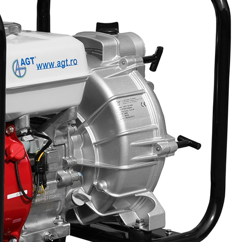 Motopompa apa murdara AGT WPT20HKX 2" motor Honda GX160 5.5 CP 163 cmc 4 timpi debit 30 mc/h refulare 28 m absorbtie 7 m
