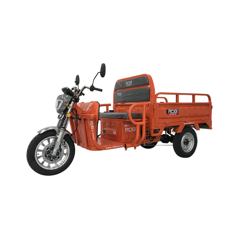 Tricicleta electrica RDB XL-Klass4 4000W 72V 45Ah 25km/h portocaliu