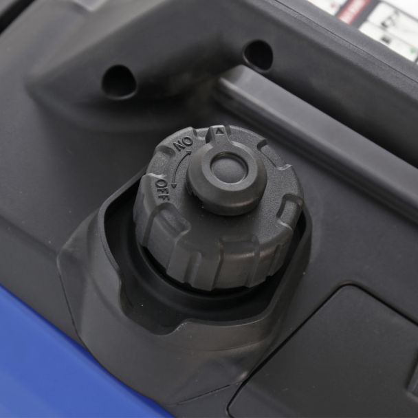 Generator de curent tip inverter Zonetec ZGI2500WET monofazat 2.5 kW roti si maner pliabil pentru transport pornire electrica