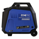 Generator de curent tip inverter Zonetec ZGI2500WET monofazat 2.5 kW roti si maner pliabil pentru transport pornire electrica