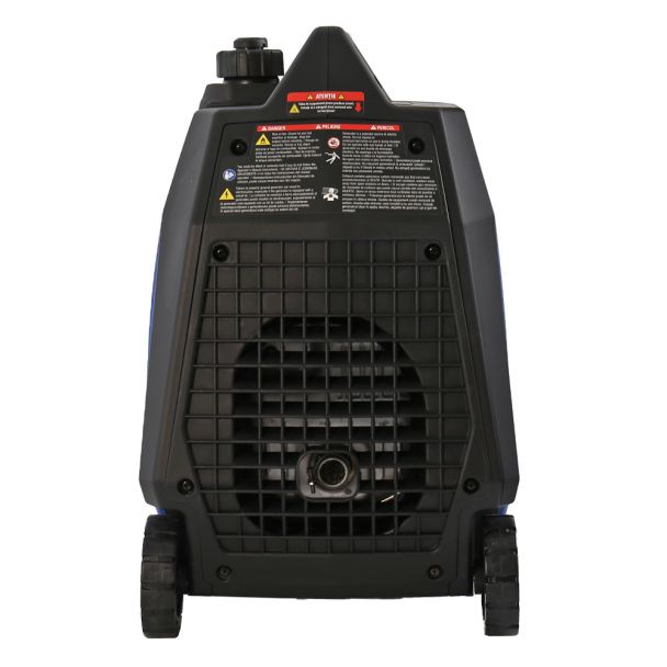Generator de curent tip inverter Zonetec ZGI2500WET monofazat 2.5 kW roti si maner pliabil pentru transport pornire electrica