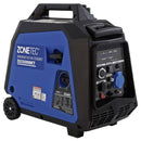 Generator de curent tip inverter Zonetec ZGI3500WET monofazat 3.5 kW roti si maner pliabil pentru transport pornire electrica