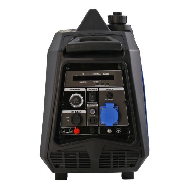 Generator de curent tip inverter Zonetec ZGI3500WET monofazat 3.5 kW roti si maner pliabil pentru transport pornire electrica