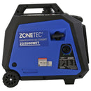 Generator de curent tip inverter Zonetec ZGI3500WET monofazat 3.5 kW roti si maner pliabil pentru transport pornire electrica