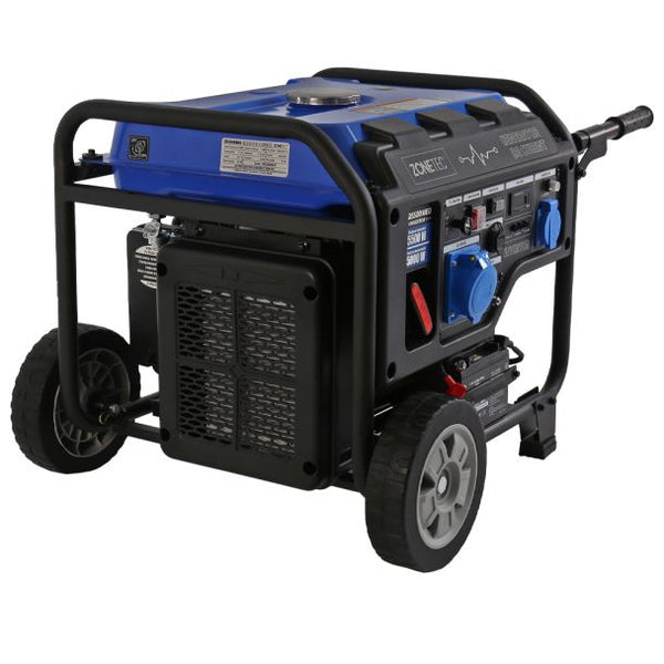Generator de curent tip inverter Zonetec ZGI5500WEO monofazat 5.5 kW roti pentru transport pornire electrica