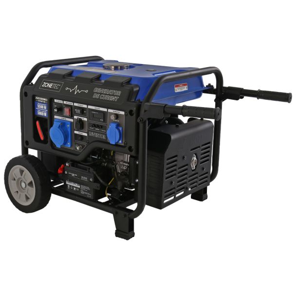 Generator de curent tip inverter Zonetec ZGI5500WEO monofazat 5.5 kW roti pentru transport pornire electrica