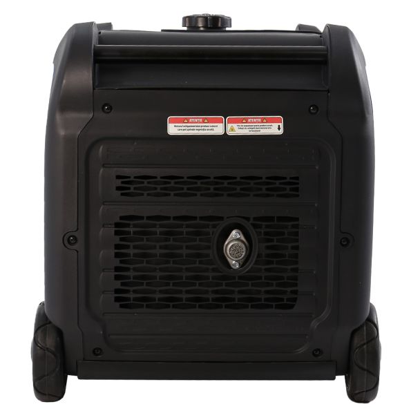 Generator de curent tip inverter Zonetec ZGI5500WET monofazat 5.5 kW roti si maner pliabil pentru transport pornire electrica