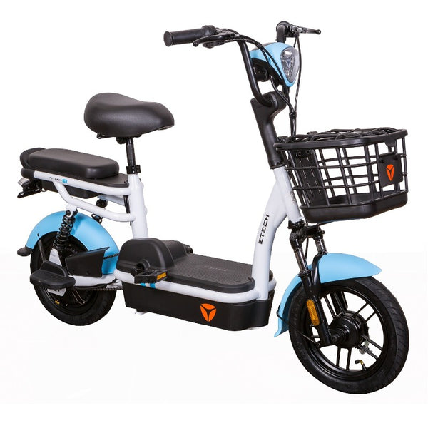 Bicicleta electrica Ztech ZT-02 GRAPHENE autonomie 40 Km viteza maxima 25 km/h putere 350W acumulator 12Ah/48V nu necesita permis-Albastru