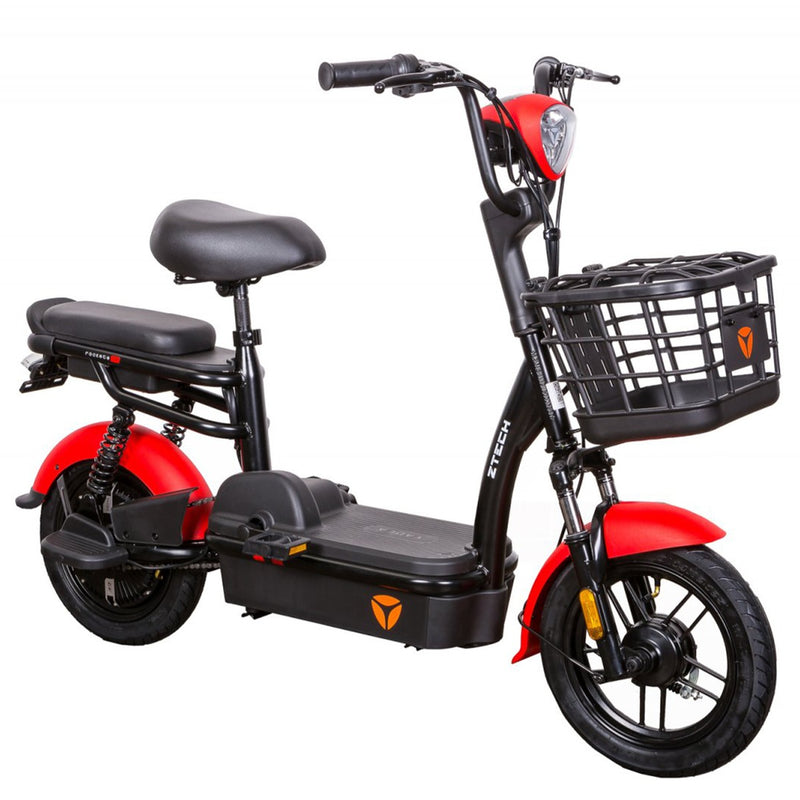 Bicicleta electrica electric Ztech ZT-02 F Speed autonomie 40 Km viteza maxima 25 km/h putere 350W acumulator 12Ah/48V nu necesita permis-Verde