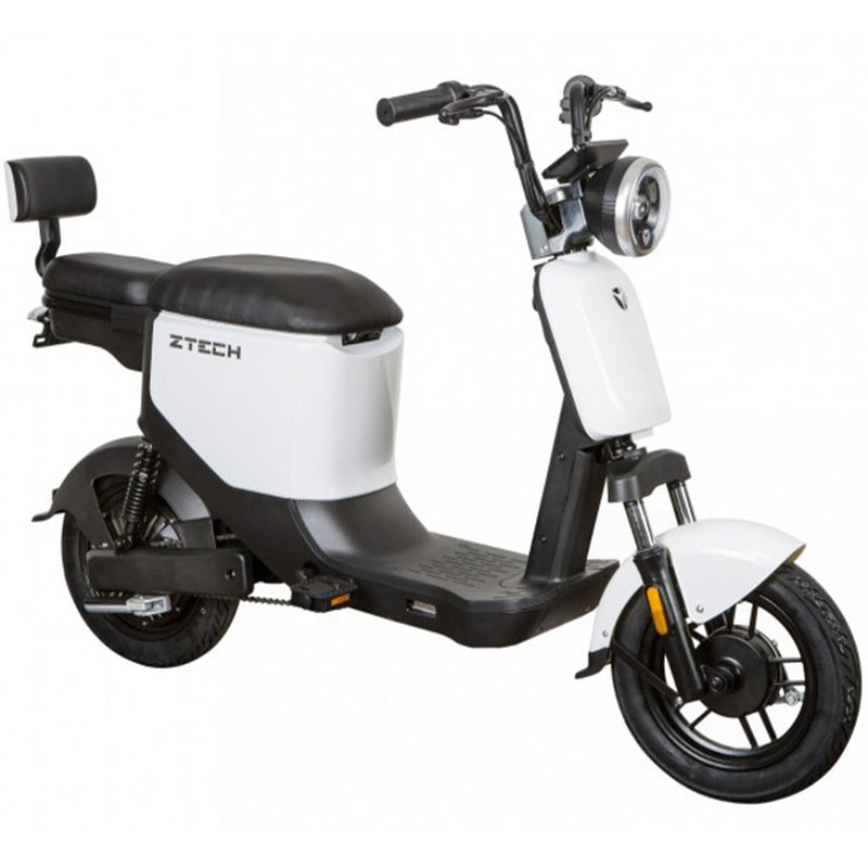 Scuter electric Ztech ZT-05-A-G GRAPHENE autonomie 40 Km viteza maxima 25 km/h putere 350W acumulator 12Ah/48V nu necesita permis-Alb