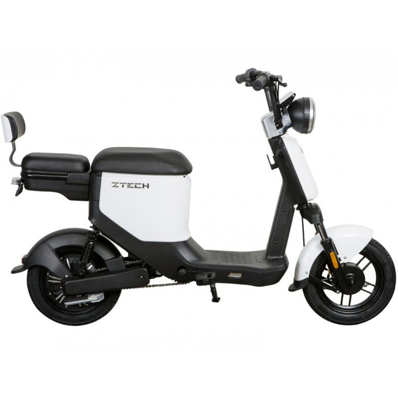 Scuter electric Ztech ZT-05-A-G GRAPHENE autonomie 40 Km viteza maxima 25 km/h putere 350W acumulator 12Ah/48V nu necesita permis-Alb