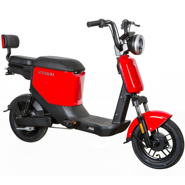 Scuter electric Ztech ZT-05-A U3 EEC autonomie 40 Km viteza maxima 25 km/h putere 350W acumulator 12Ah/48V nu necesita permis-Rosu