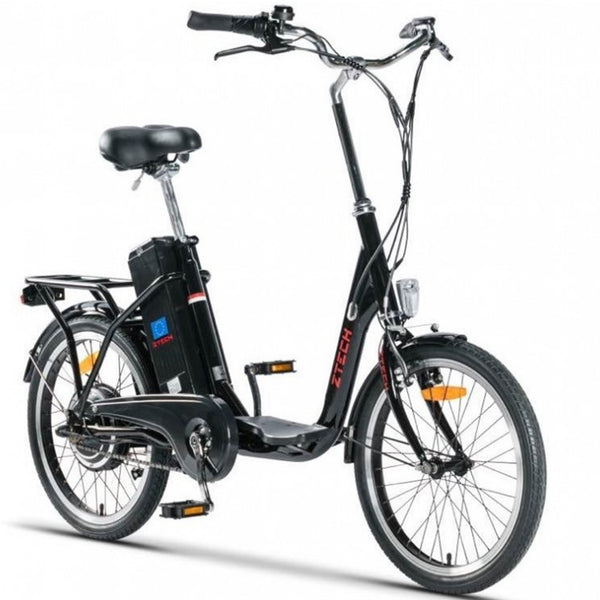 Bicicleta electrica Ztech ZT-07 CAMP 2.0 autonomie 33 Km viteza maxima 25 km/h putere 250W acumulator 9Ah/36V nu necesita permis-Negru