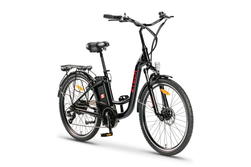 Bicicleta electrica Ztech ZT-13-A RETRO 2.0 autonomie 33 Km viteza maxima 25 km/h putere 250W acumulator 10Ah/36V nu necesita permis-Gri