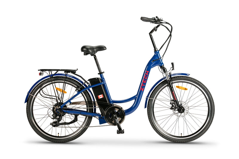 Bicicleta electrica Ztech ZT-13-A RETRO 2.0 autonomie 33 Km viteza maxima 25 km/h putere 250W acumulator 10Ah/36V nu necesita permis-Gri