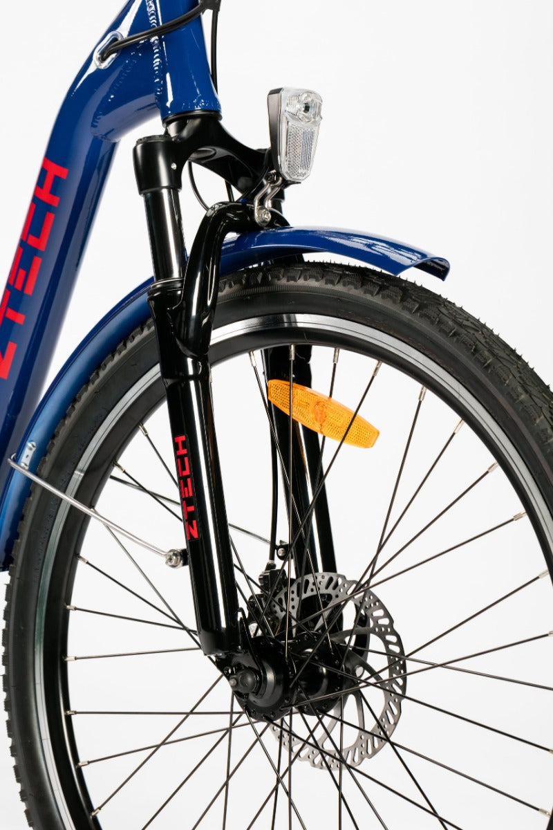 Bicicleta electrica Ztech ZT-13-A RETRO 2.0 autonomie 33 Km viteza maxima 25 km/h putere 250W acumulator 10Ah/36V nu necesita permis-Gri