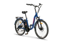 Bicicleta electrica Ztech ZT-13-A RETRO 2.0 autonomie 33 Km viteza maxima 25 km/h putere 250W acumulator 10Ah/36V nu necesita permis-Albastru