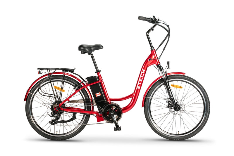 Bicicleta electrica Ztech ZT-13-A RETRO 2.0 autonomie 33 Km viteza maxima 25 km/h putere 250W acumulator 10Ah/36V nu necesita permis-Gri