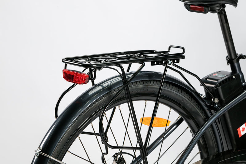 Bicicleta electrica Ztech ZT-13-B RETRO 2.0 autonomie 33 Km viteza maxima 25 km/h putere 250W acumulator 10Ah/36V nu necesita permis-Gri