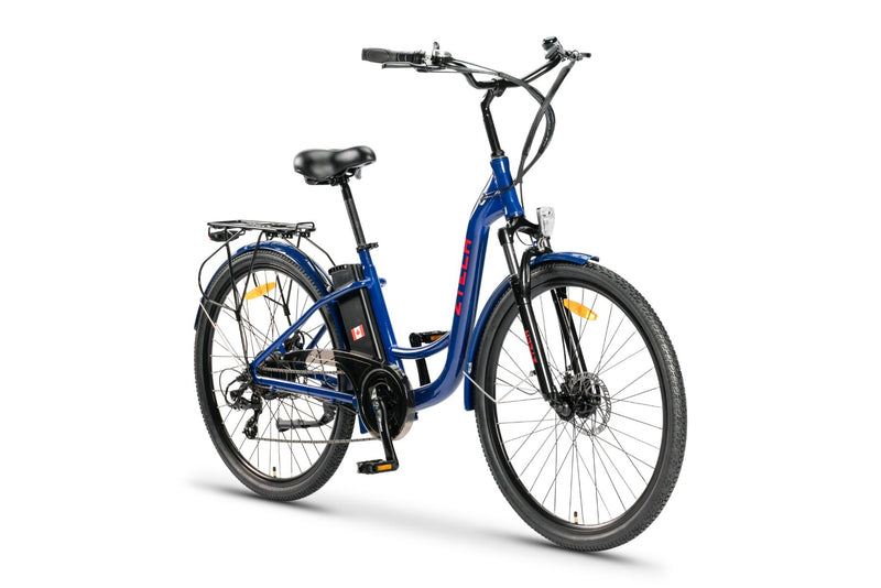 Bicicleta electrica Ztech ZT-13-B RETRO 2.0 autonomie 33 Km viteza maxima 25 km/h putere 250W acumulator 10Ah/36V nu necesita permis-Alb