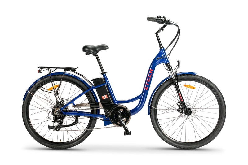 Bicicleta electrica Ztech ZT-13-B RETRO 2.0 autonomie 33 Km viteza maxima 25 km/h putere 250W acumulator 10Ah/36V nu necesita permis-Gri