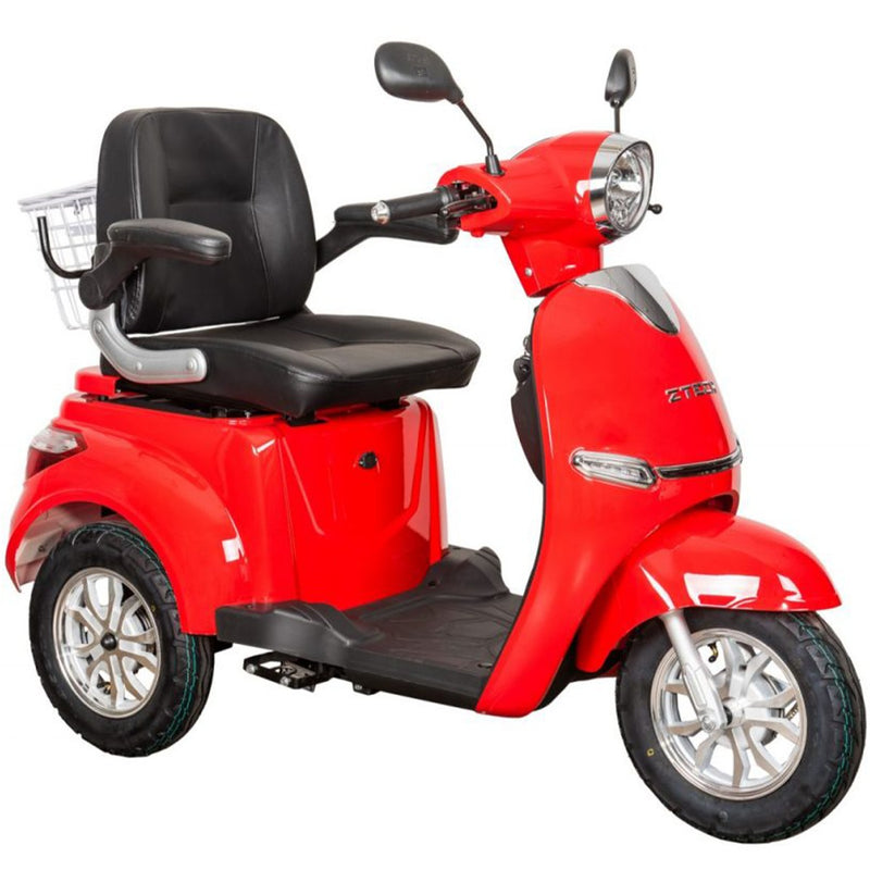 Tricicleta electrica Ztech ZT-15-C-G TRILUX C EEC GRAPHENE autonomie 60 Km viteza maxima 25 km/h putere 1000W acumulator 20Ah/60V nu necesita permis-Rosu