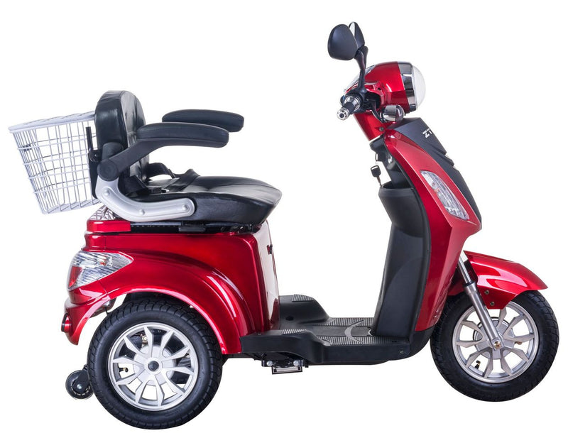 Tricicleta electrica Ztech ZT-15-D-G TRILUX D EEC GRAPHENE autonomie 60 Km viteza maxima 25 km/h putere 900W acumulator 20Ah/48V nu necesita permis-Alb